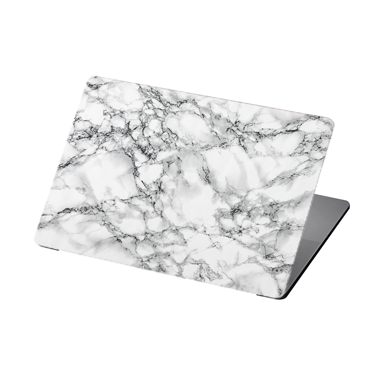 White And Black Marble MacBook