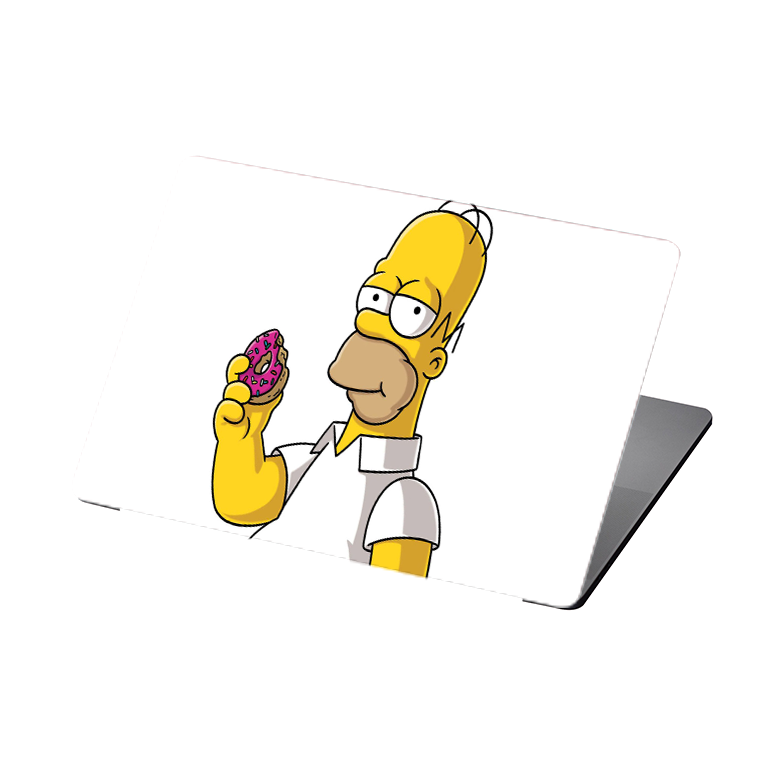 Homer Simpson And His Dount MacBook