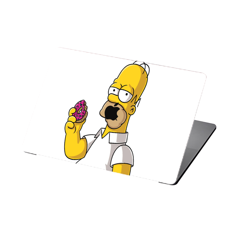 Homer Simpson And His Dount MacBook