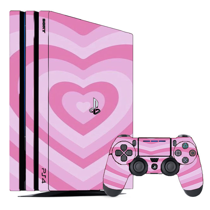 Pink Heart Playstation 4