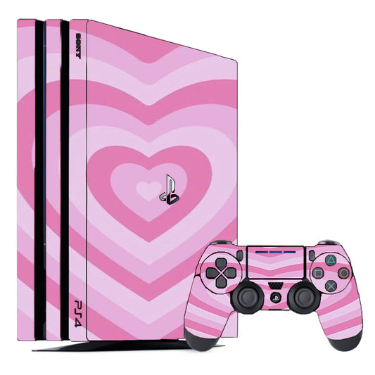 Pink Heart Playstation 4