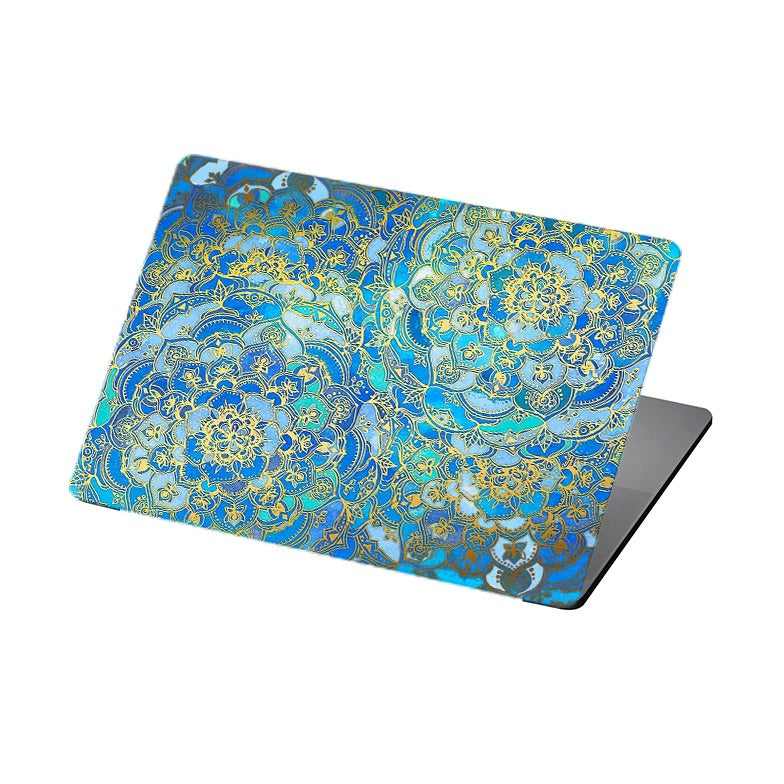 Gold And Blue Mandala MacBook